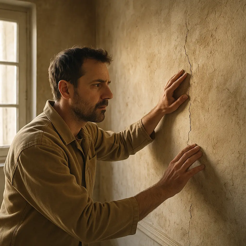 Diagnostic du mur avant peinture par un peintre en bâtiment