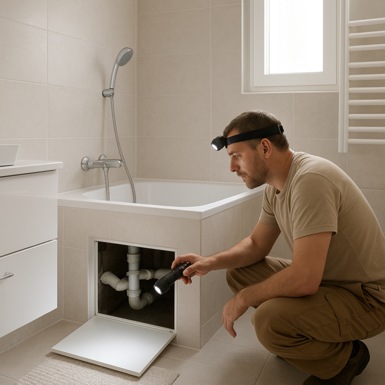 Fuite sous baignoire : diagnostic rapide et solutions de réparation durables