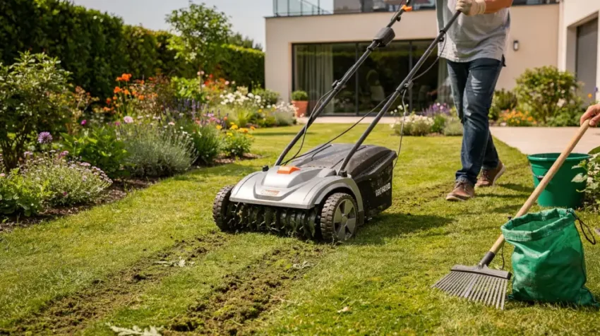 Comment scarifier une pelouse ? Quand le faire et avec quel matériel 1 scarification pelouse